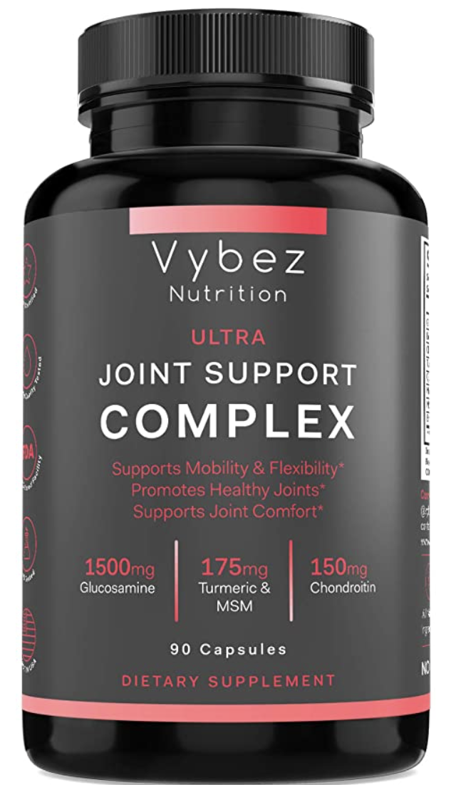 Vybez Nutrition Ultra Joint Support Complex Supplement Helps Support Mobility, Flexibility, Joint Comfort, Healthy Joints